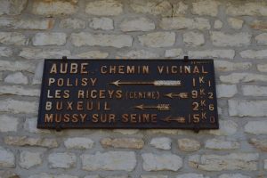 Piollot Aube roadsign